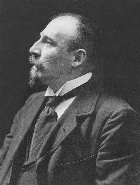 Detail of Portrait of Xavier Privas by Pierre Petit