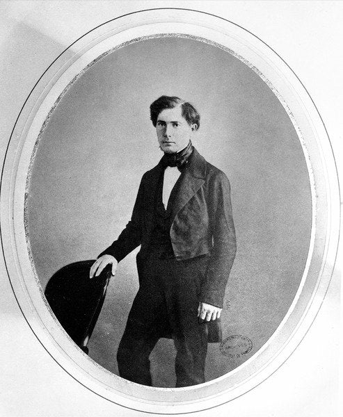 Detail of Portrait of Victor Puiseux by French Photographer