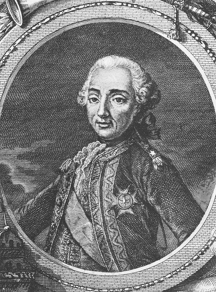 Detail of Comte de Guichen by French School