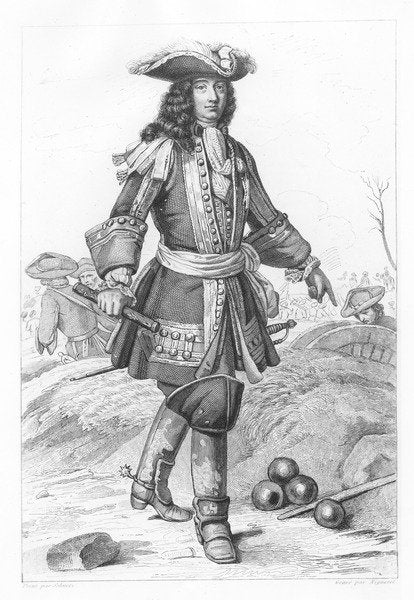 Detail of Henry I, Duke of Harcourt by A.J.A. Migneret