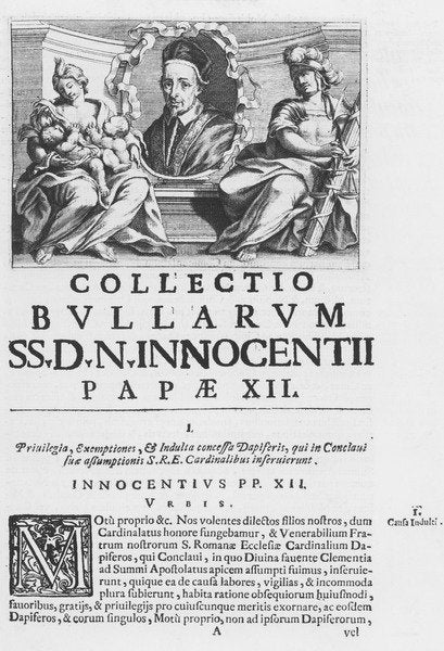 Detail of Collection of the Papal Bulls of Pope Innocent XII by Italian School