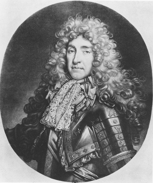 Detail of James II of England by Isaac (after) Becket