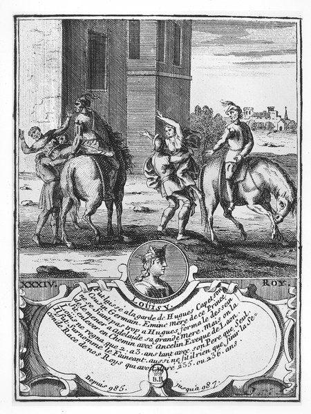 Detail of Louis V the Fainéant by French School