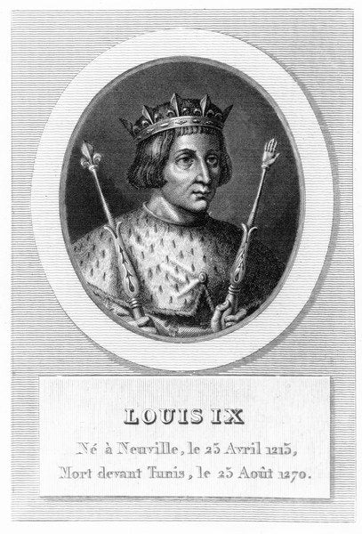 Detail of Louis IX by French School