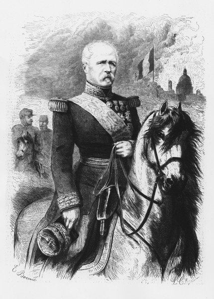 Detail of Marshall MacMahon by Etienne Gabriel Bocourt