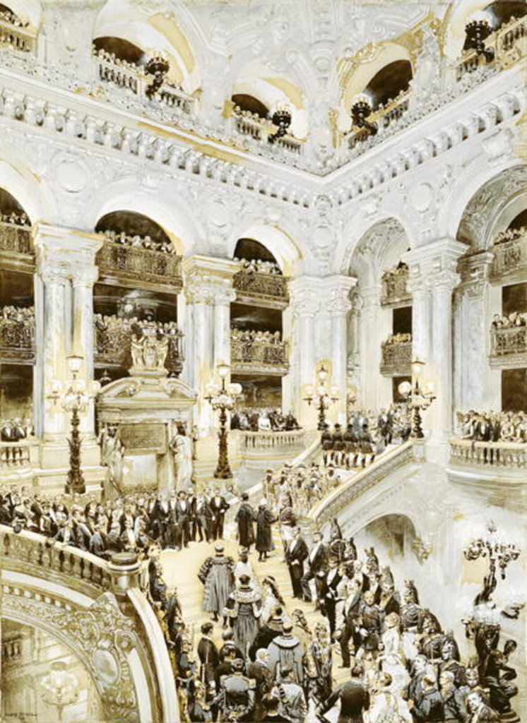 Detail of Inauguration of the Paris Opera House, 5th January 1875, 1878 by Jean-Baptiste Edouard Detaille