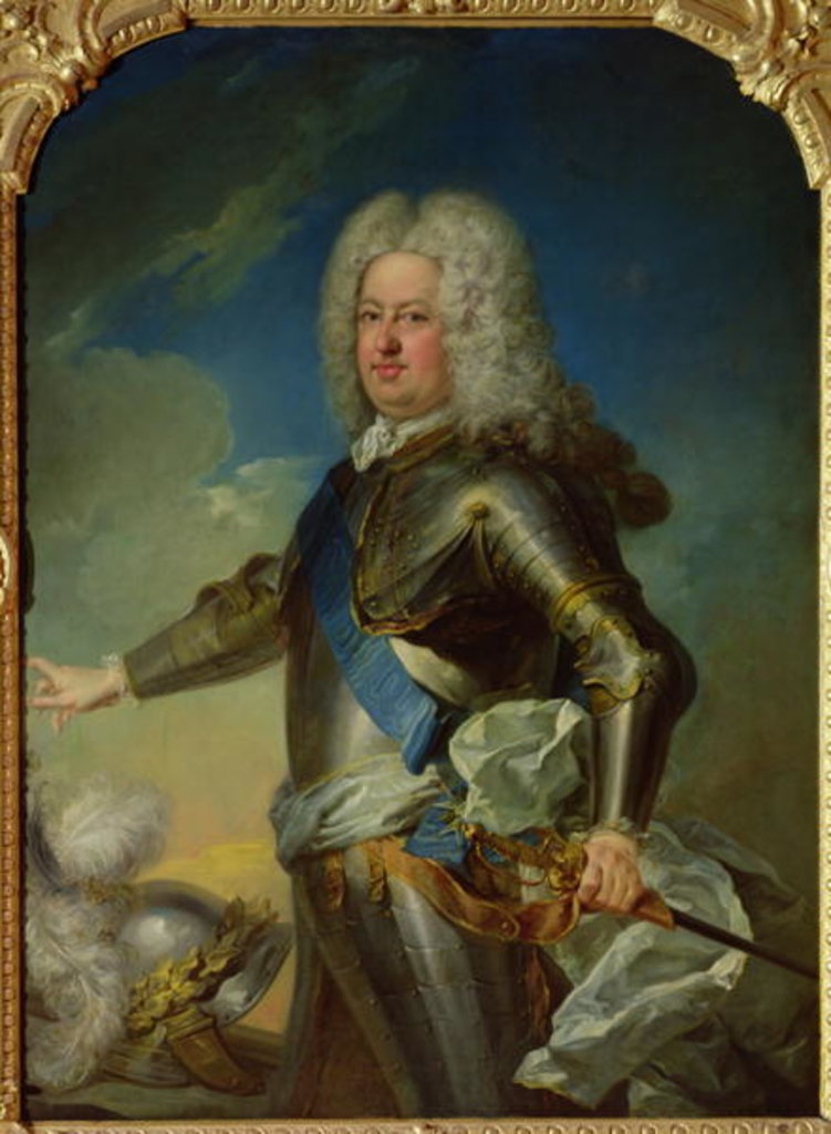 Detail of Portrait of Stanislas Lesczinski King of Poland by Jean-Baptiste van Loo