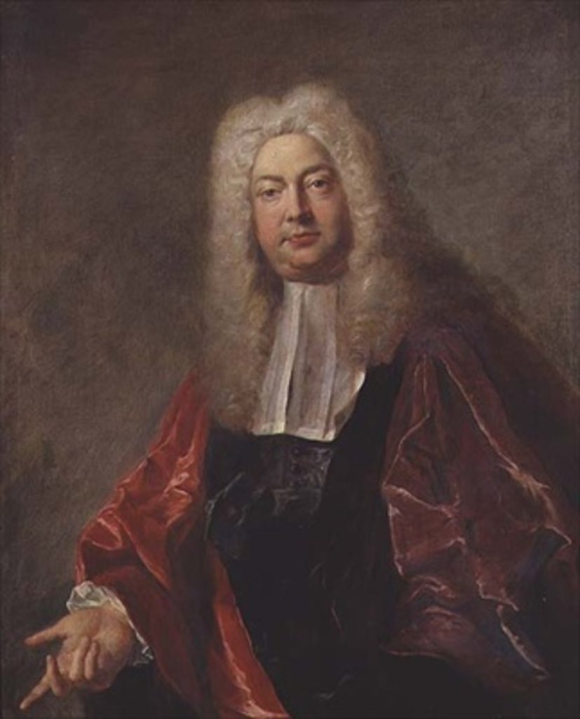 Detail of Jean Francois Bouquet, Magistrate of Paris, 1724 by Jean Francois de Troy