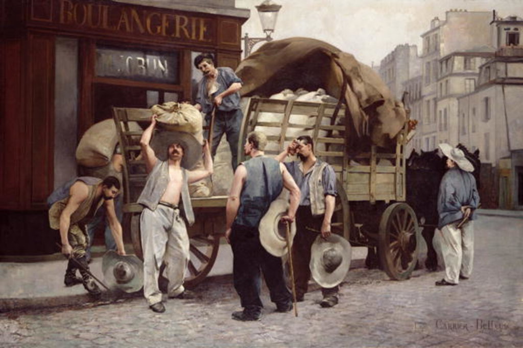 Detail of Delivering Flour, 1885 by Louis Robert Carrier-Belleuse