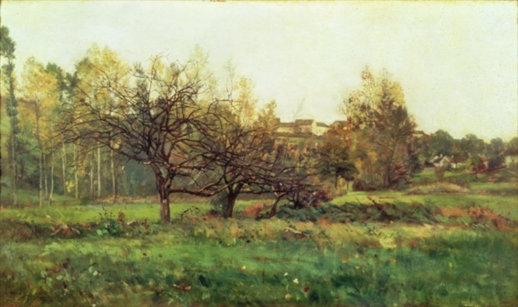Detail of Autumn Landscape by Charles Francois Daubigny