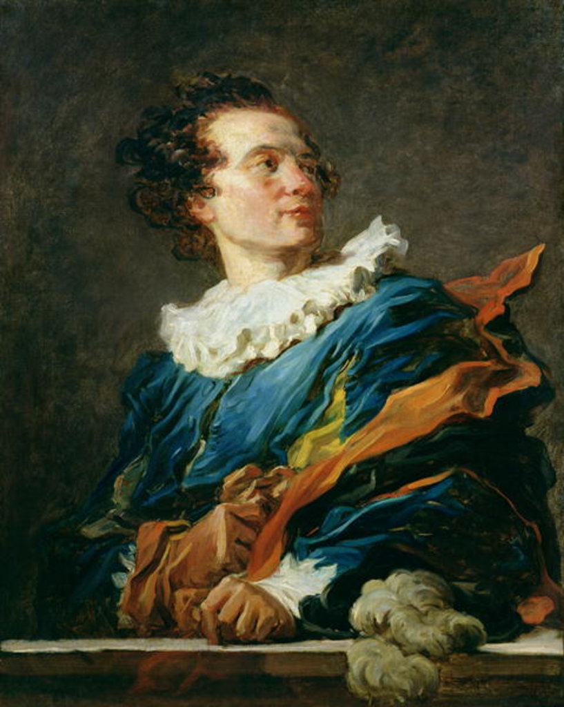 Detail of Figure of Fantasy: Portrait of the Abbot of Saint-Non 1769 by Jean-Honore Fragonard