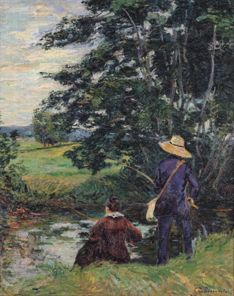 Detail of The Anglers, c.1885 by Jean Baptiste Armand Guillaumin