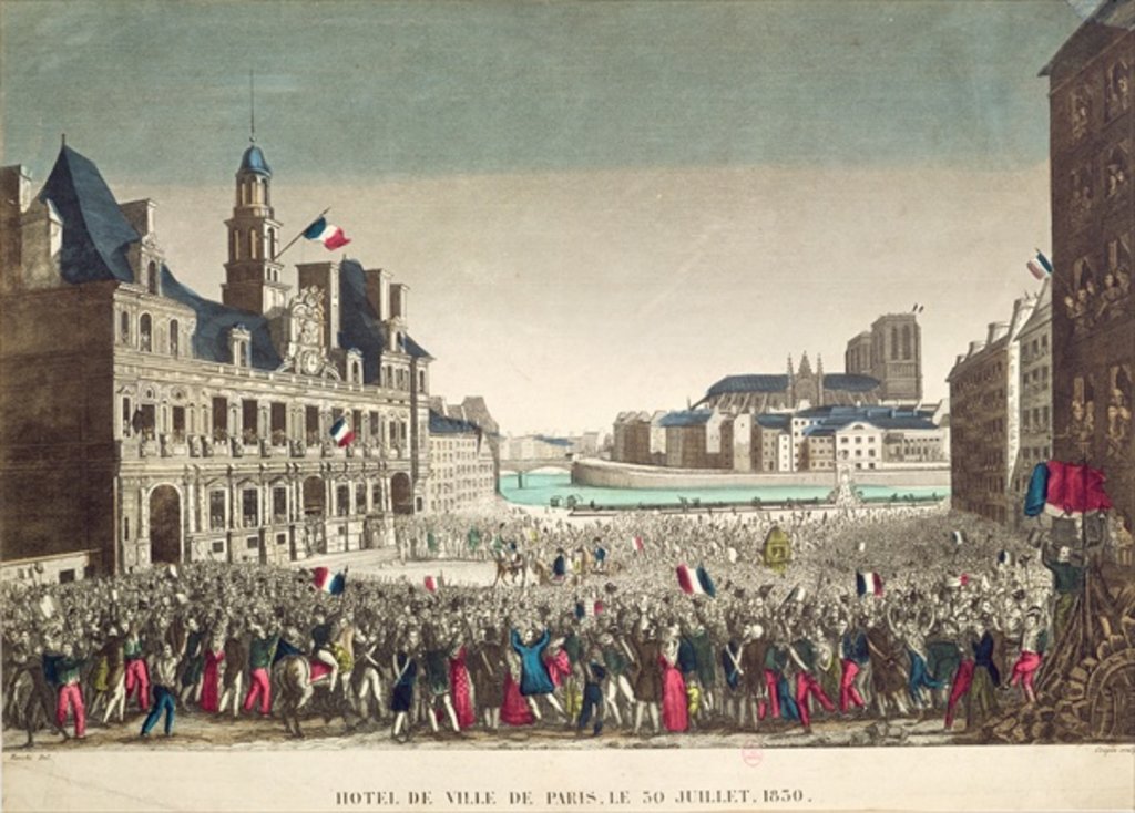 Detail of The Arrival of the Duke of Orleans at the Hotel de Ville, 31st July 1830 by Mavski (after)