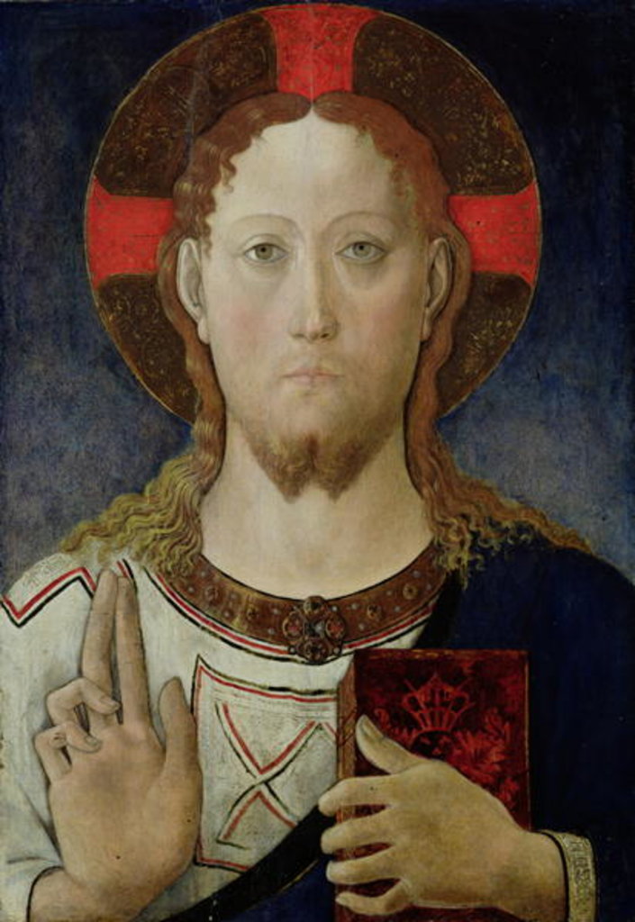 Detail of Christ Blessing by Lazzaro Bastiani