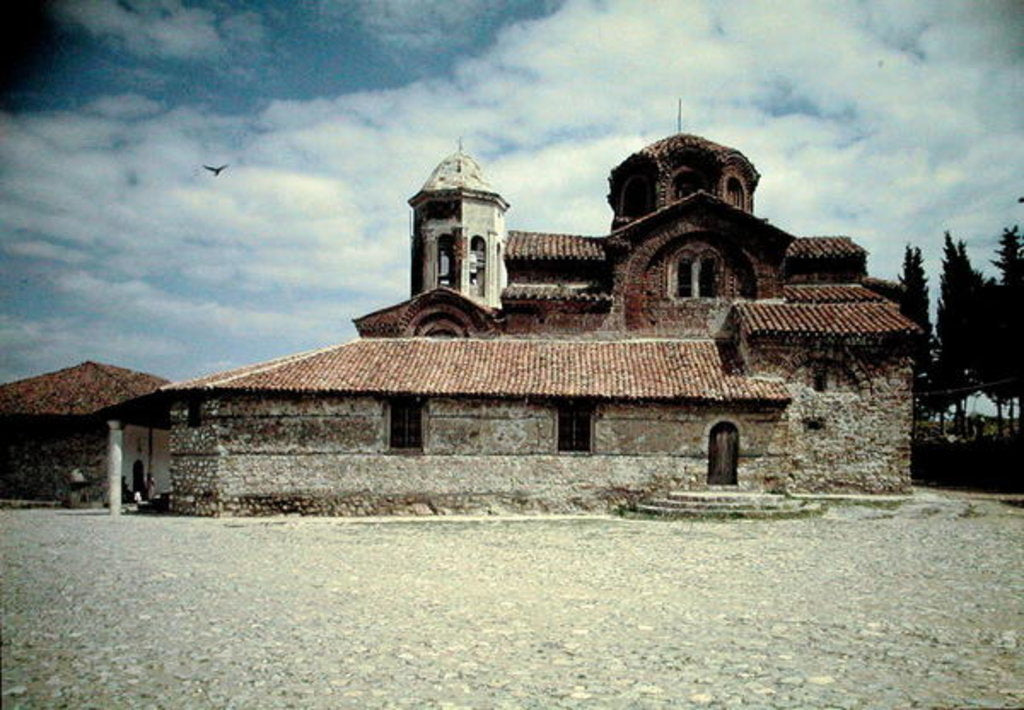 Detail of The Church of Sveti Kliment, built in 1295 by Progonos Sgouros