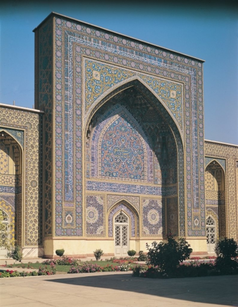 Detail of The Entrance Portal to the shrine, built in 1418 by Islamic School
