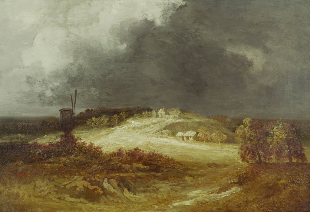 Detail of Windmill on the Outskirts of Paris by Georges Michel