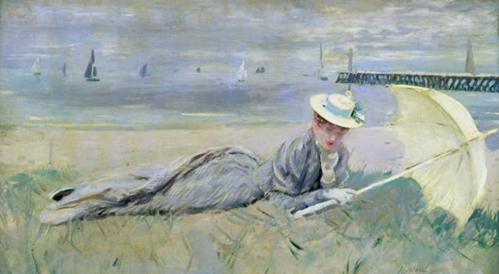 Detail of On the Beach by Paul Cesar Helleu