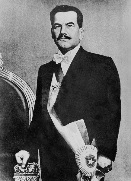 Detail of Portrait of Pedro Aguirre Cerda by French Photographer