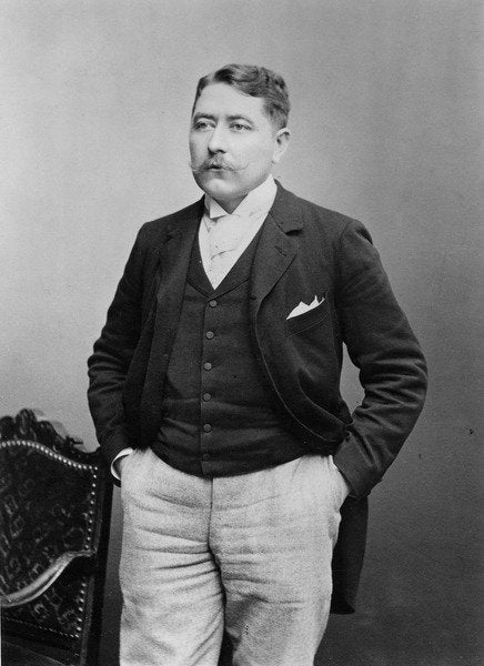 Detail of Portrait of Jean Ajalbert by Studio Benque