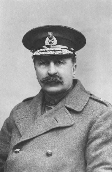 Detail of Portrait of Sir Edwin Alfred Hervey Alderson by Roger Eliot Fry