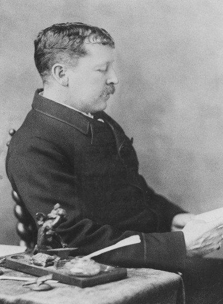 Detail of Portrait of Thomas Bailey Aldrich by William Notman