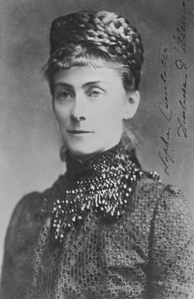 Detail of Portrait of Sophie de Wittelsbach, Princess of Bavaria and Duchess of Alençon by Studio Benque