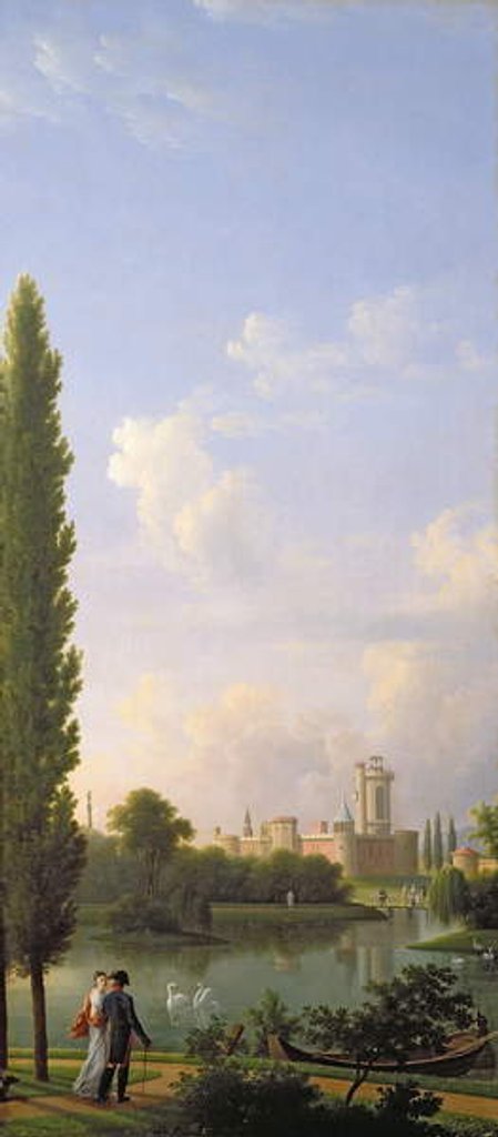 Detail of Laxenburg Castle, near Vienna, 1810 by Jean and Vernet Antoine Bidauld