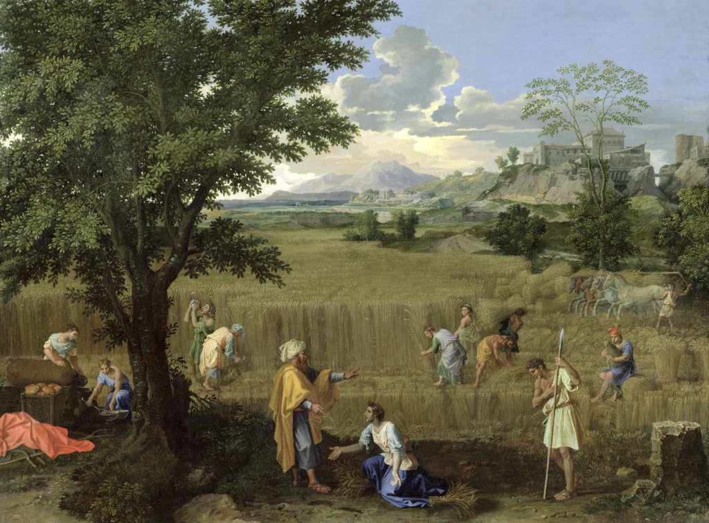 Detail of Summer, or Ruth and Boaz, 1660-64 by Nicolas Poussin