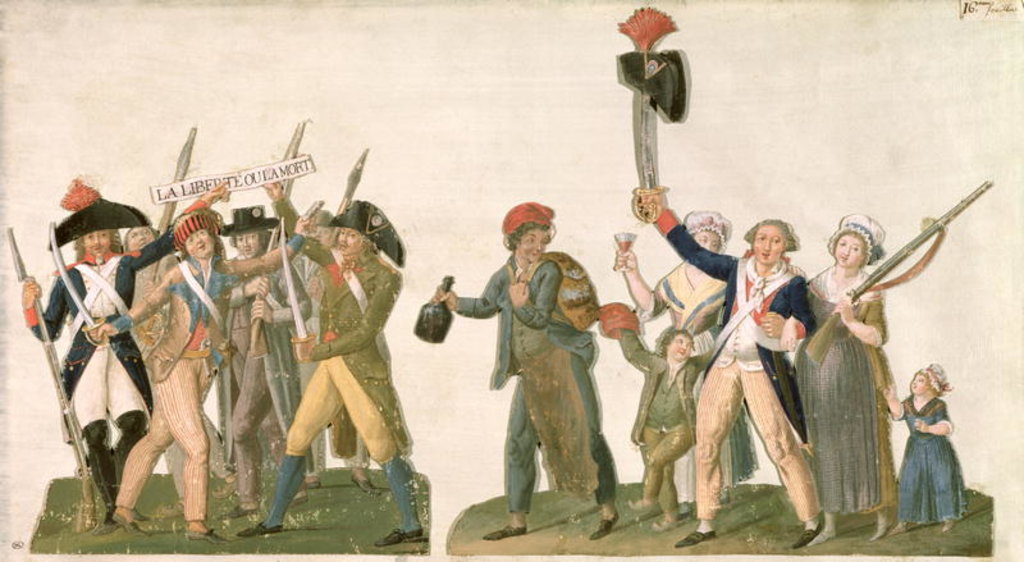 Detail of Cry of Liberty and the Departure for the Frontier, 1792 by Lesueur Brothers