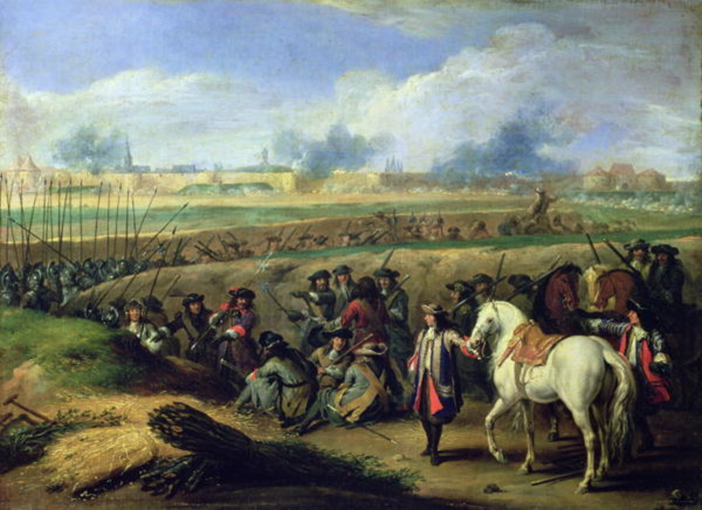 Detail of Louis XIV at the Siege of Tournai, 21st June 1667 by Adam Frans Van der Meulen
