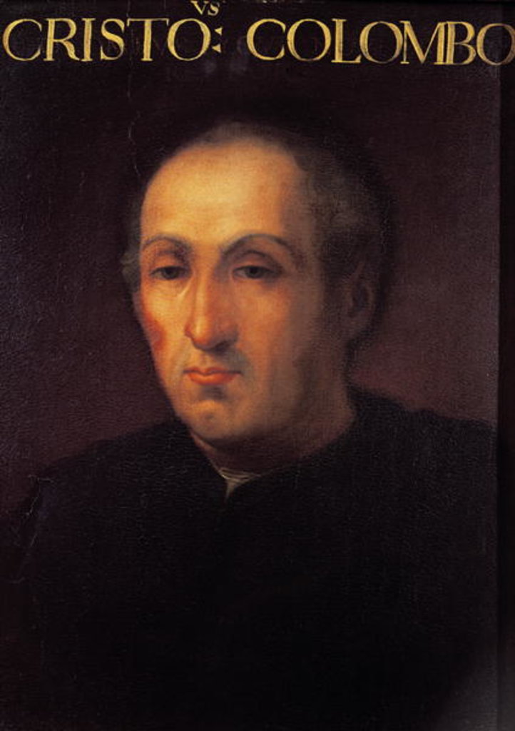 Detail of Portrait of Christopher Columbus by Italian School