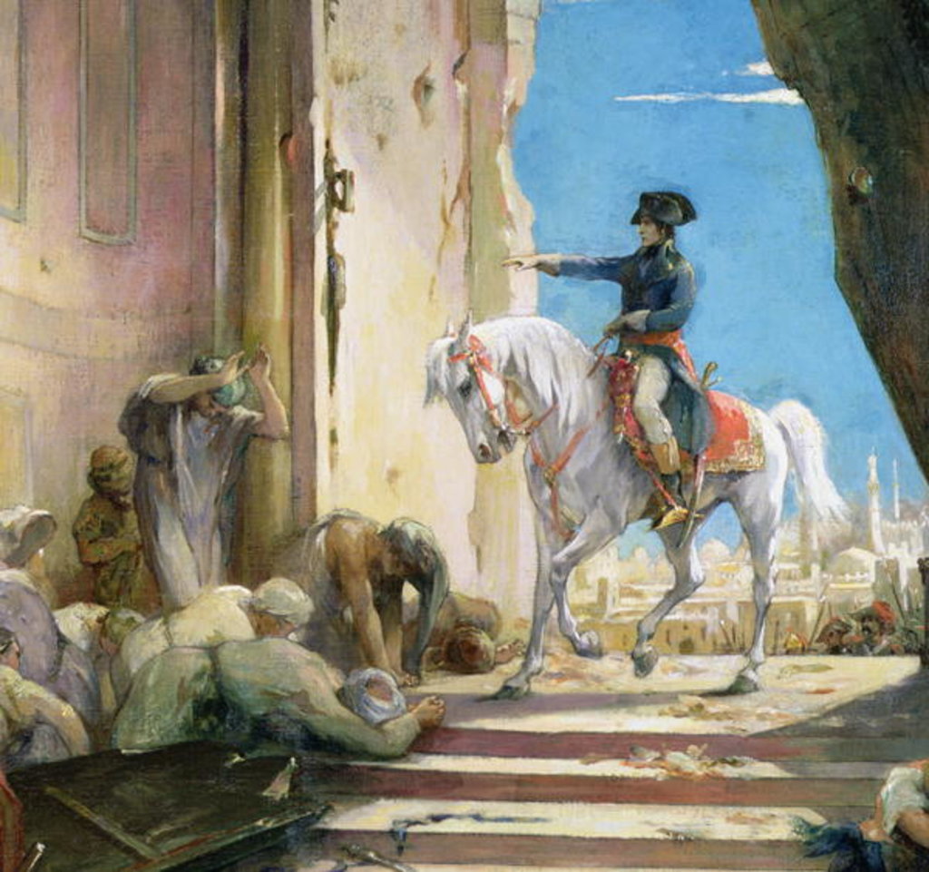 Detail of Napoleon Bonaparte in the Grand Mosque at Cairo, c. 1890 by Henri Leopold Levy