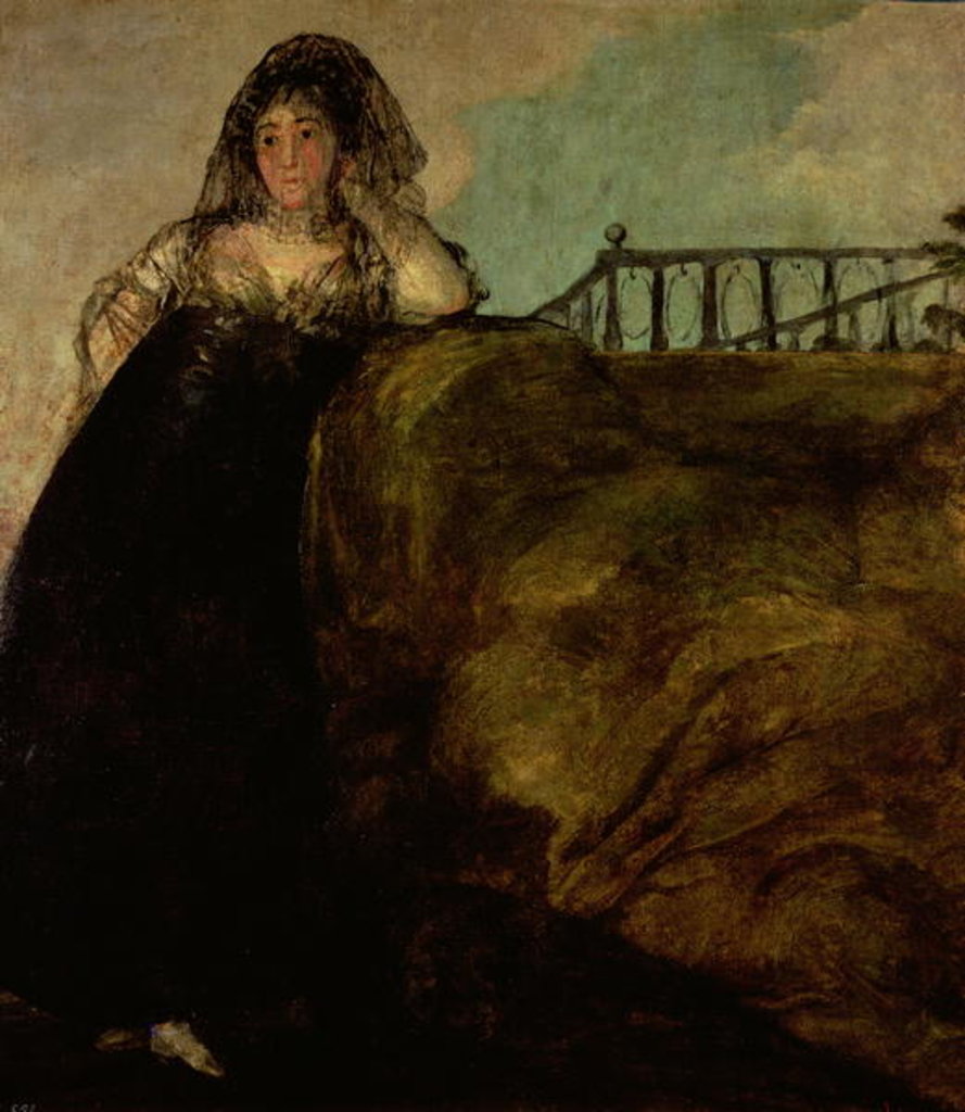 Detail of Leocadia Zorilla, the Artist's Housekeeper, c.1821 by Francisco Jose de Goya y Lucientes
