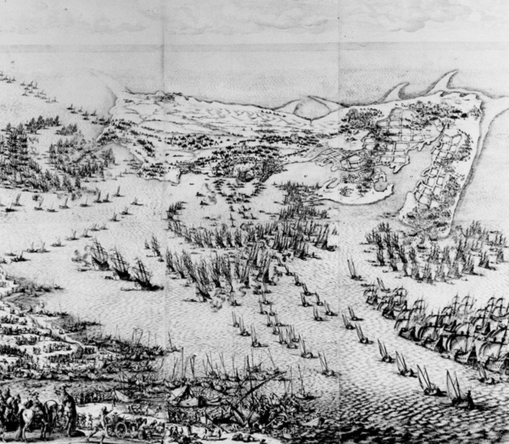 Detail of The Siege of the Citadel of Saint-Martin-de-Re in 1627, 1628-31 by Jacques Callot