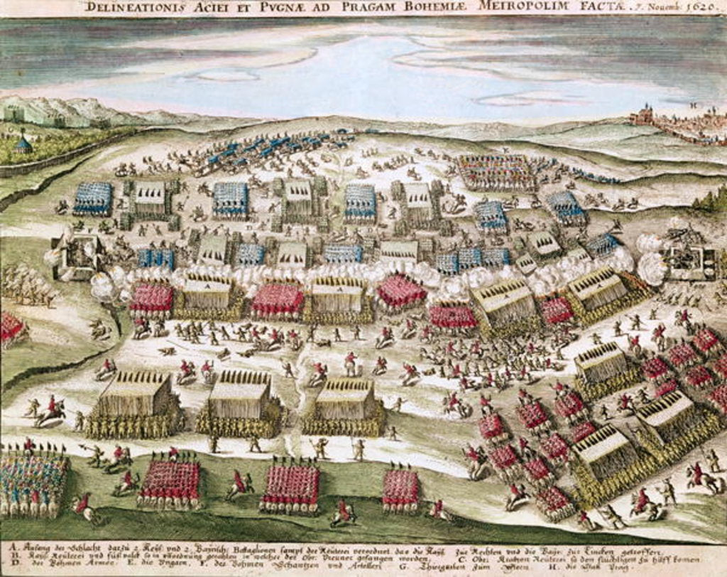 Detail of The Battle of White Mountain, 8th November 1620 by German School