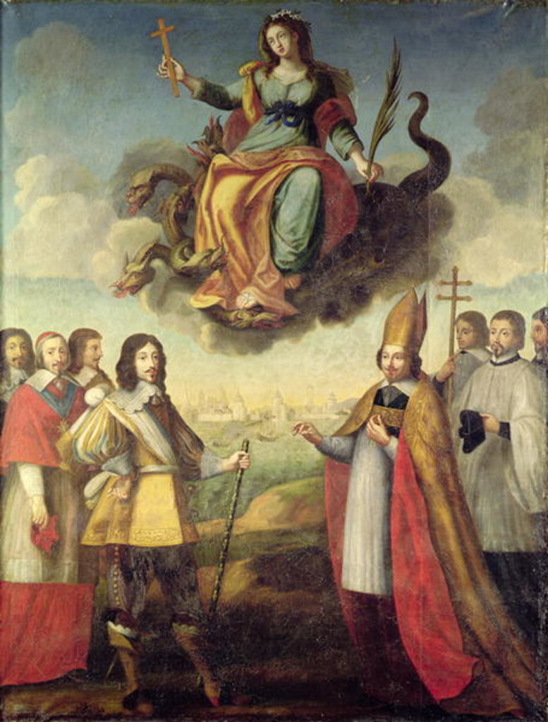 Detail of Entry of Louis XIII King of France and Navarre, into La Rochelle, 1st November 1628 by Pierre Courtillon