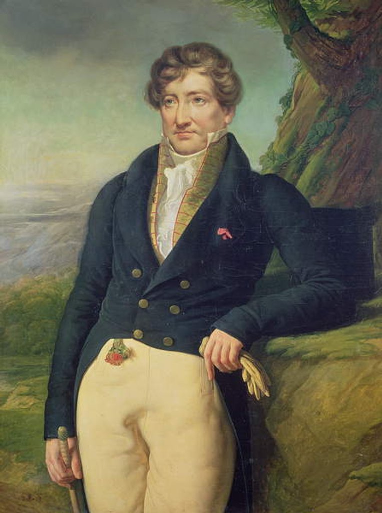 Detail of Portrait of the French Zoologist and Paleontologist, Georges Cuvier by Marie Nicolas Ponce-Camus