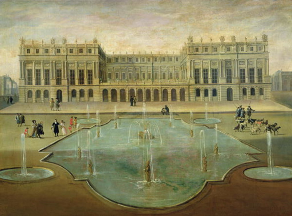 Detail of Chateau de Versailles from the Garden Side, before 1678 by French School