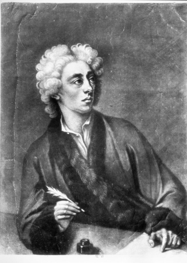 Detail of Portrait of Alexander Pope by Michael Dahl (after)