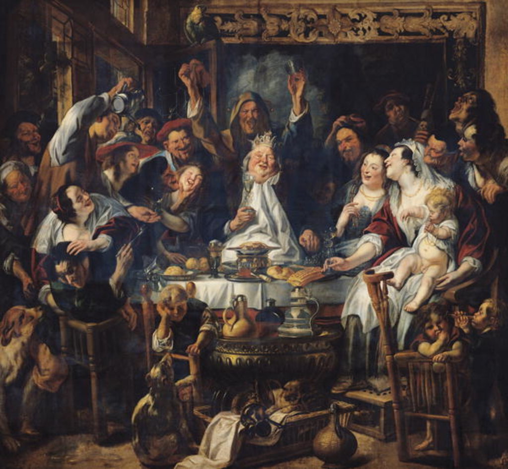 Detail of The King is Drinking by Jacob Jordaens
