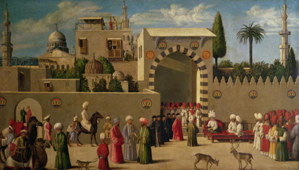 Detail of The Venetian Ambassador's Interview in an Oriental City or, The Reception of Domenico Trevisani in Cairo in 1512 by Italian School
