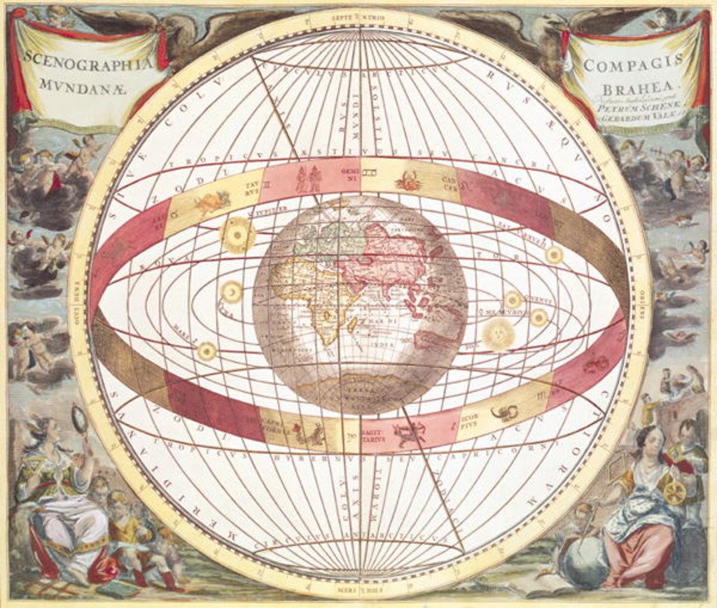 Detail of Planisphere by Andreas Cellarius