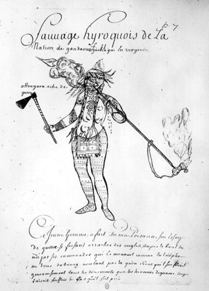 Detail of Iroquois Indian of Canada by French School