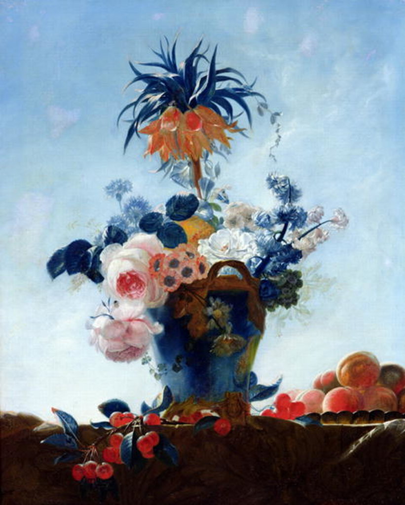 Detail of Vase with Flowers by French School
