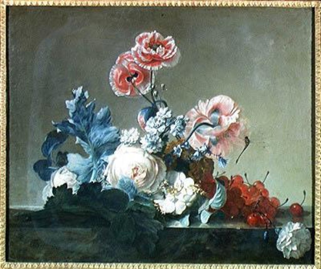 Detail of Flower Study by Jean Jacques Bachelier