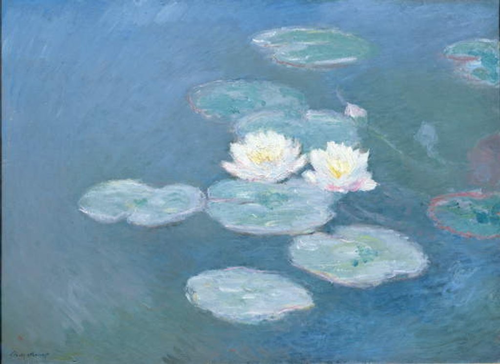Detail of Waterlilies, Evening, 1897 by Claude Monet