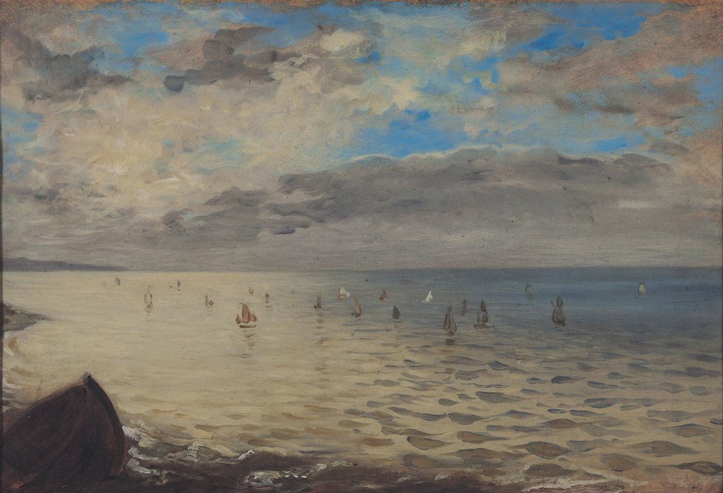 Detail of Sea Viewed from the Heights of Dieppe, 1852 by Ferdinand Victor Eugene Delacroix