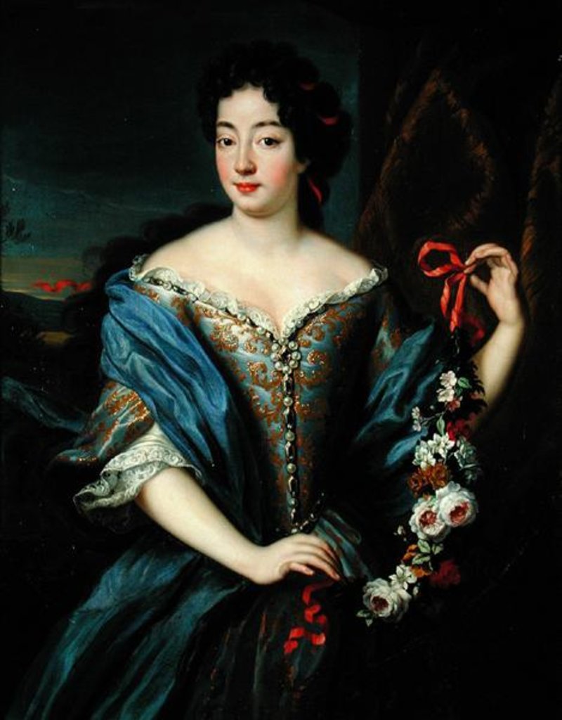 Detail of Portrait of Anne de Baviere by Pierre Gobert