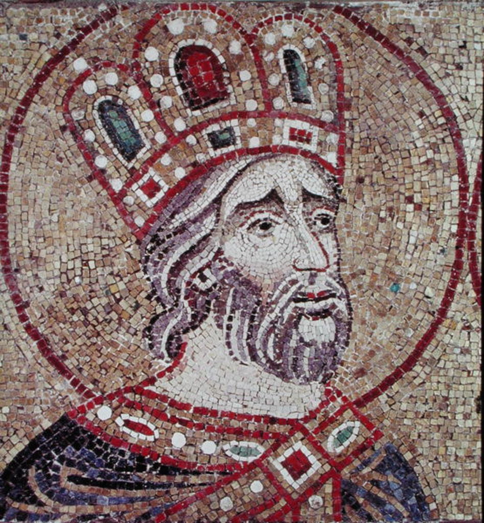 Detail of Emperor Constantine I the Great by Byzantine Byzantine